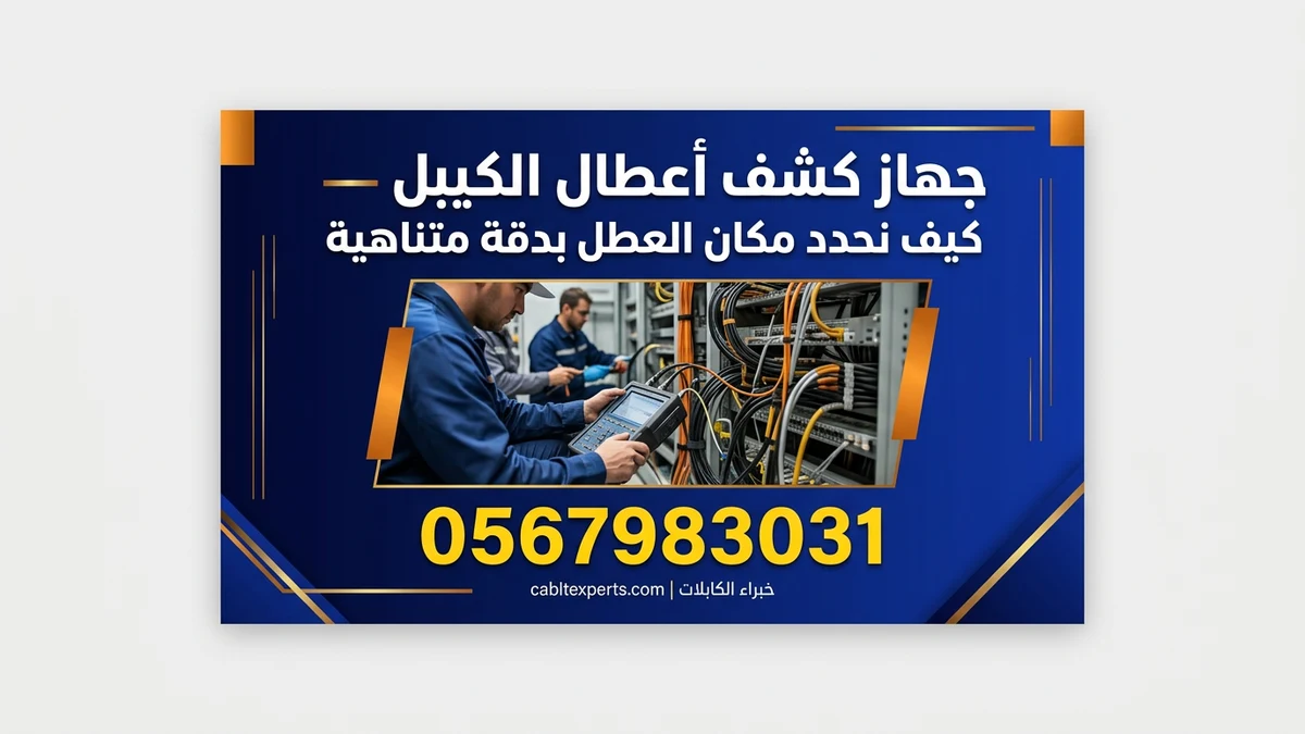 جهاز كشف أعطال الكيابل — كيف نحدد مكان العطل بدقة متناهية