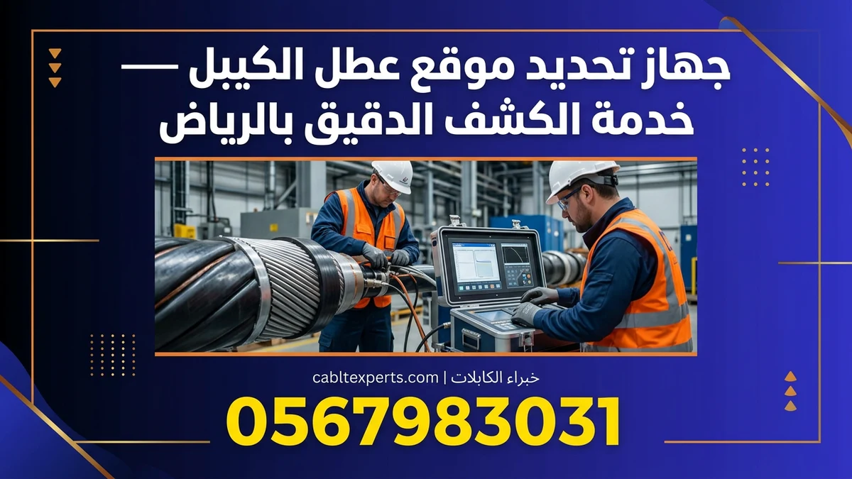 جهاز تحديد موقع عطل الكيبل — خدمة الكشف الدقيق بالرياض