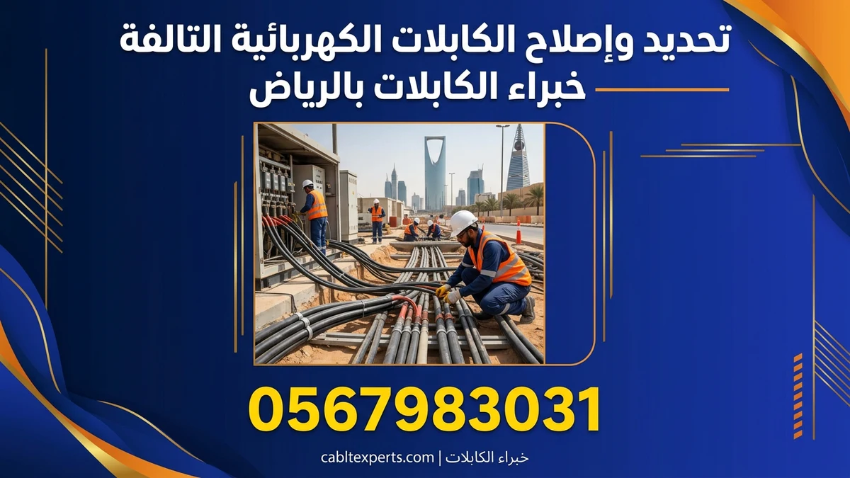 تحديد وإصلاح الكابلات الكهربائية التالفة — خبراء الكابلات بالرياض
