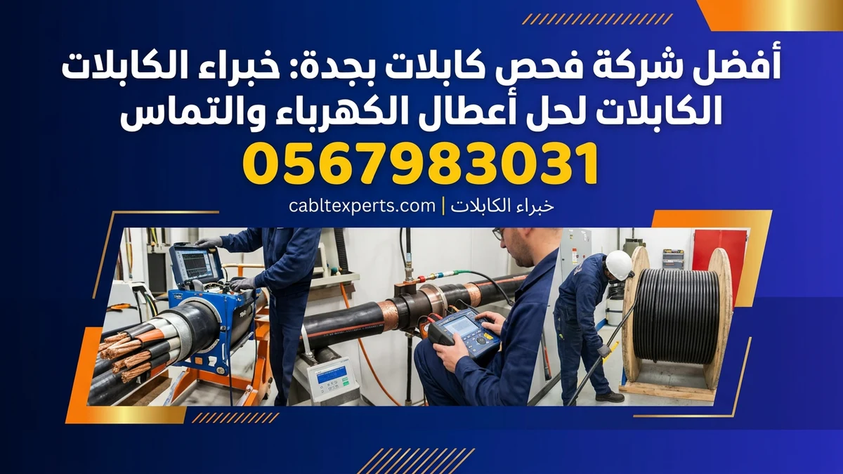 أفضل شركة فحص كابلات بجدة: خبراء الكابلات لحل أعطال الكهرباء والتماس
