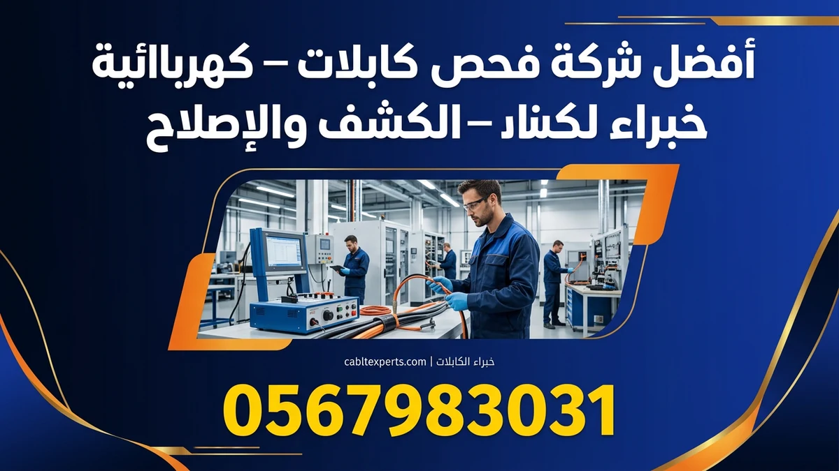 أفضل شركة فحص كابلات كهربائية بالرياض — خبراء الكشف والإصلاح