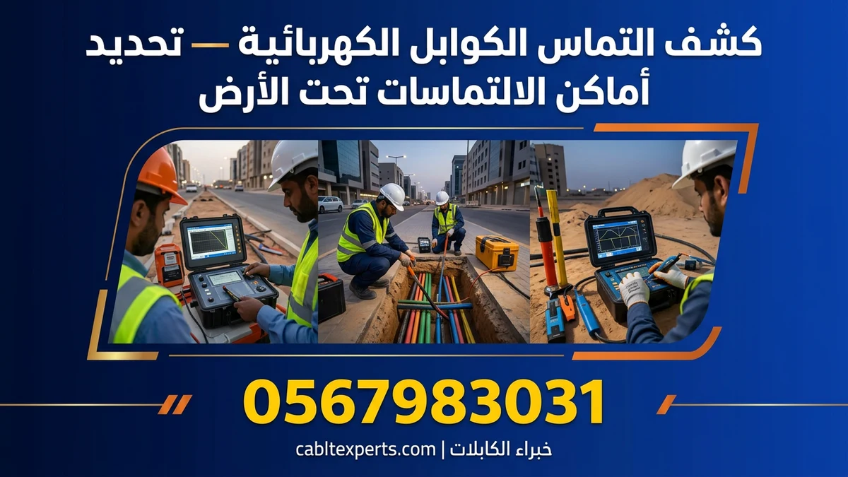 كشف التماس الكوابل الكهربائية — تحديد أماكن الالتماسات تحت الأرض