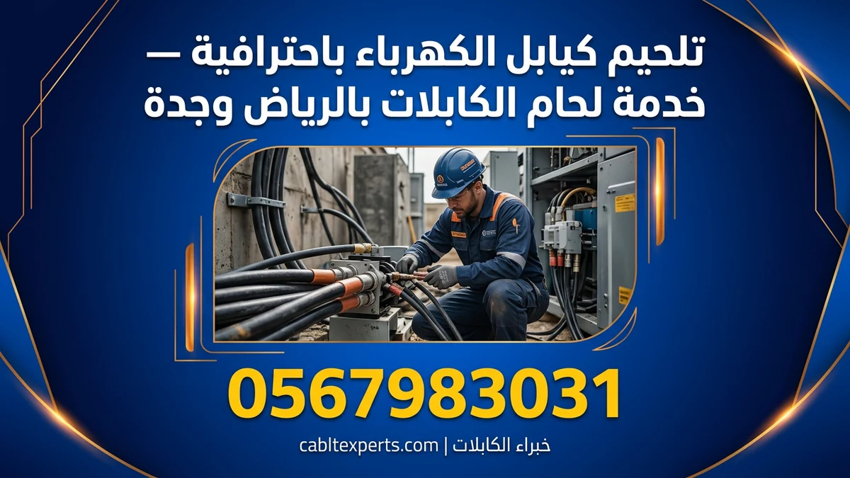 تلحيم كيابل الكهرباء باحترافية — خدمة لحام الكابلات بالرياض وجدة