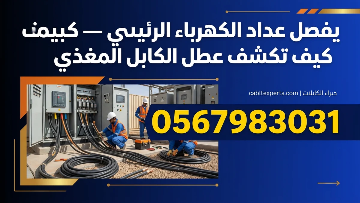يفصل عداد الكهرباء الرئيسي — كيف تكشف عطل الكابل المغذي