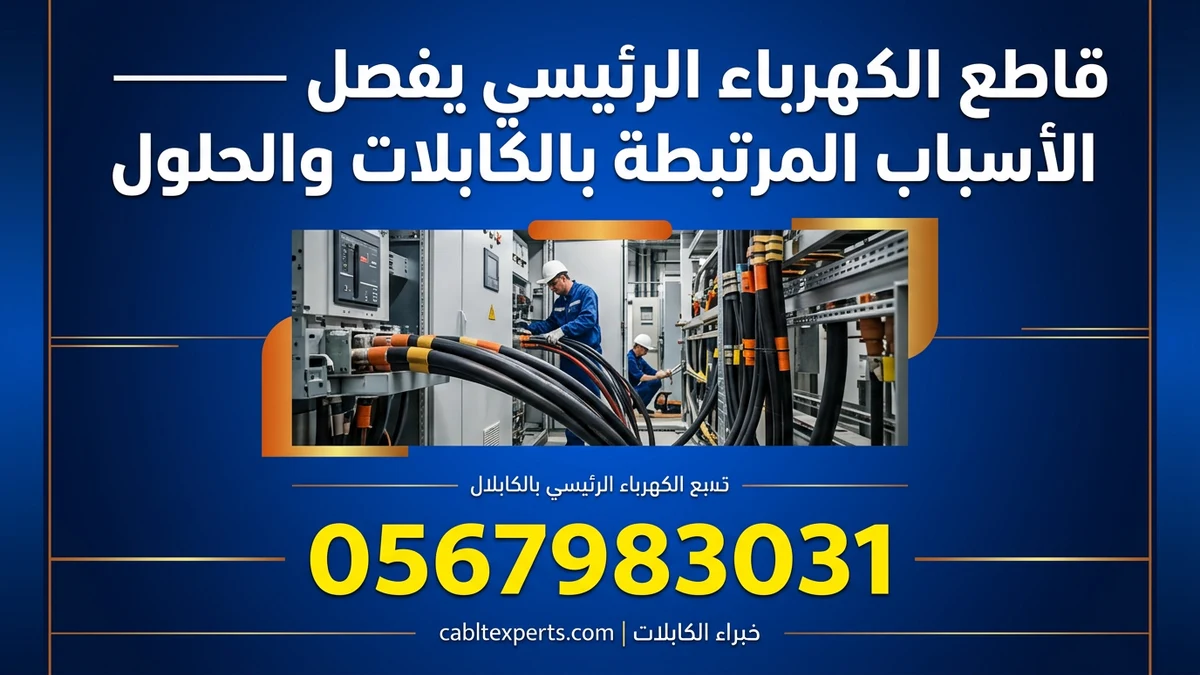 قاطع الكهرباء الرئيسي يفصل — الأسباب المرتبطة بالكابلات والحلول