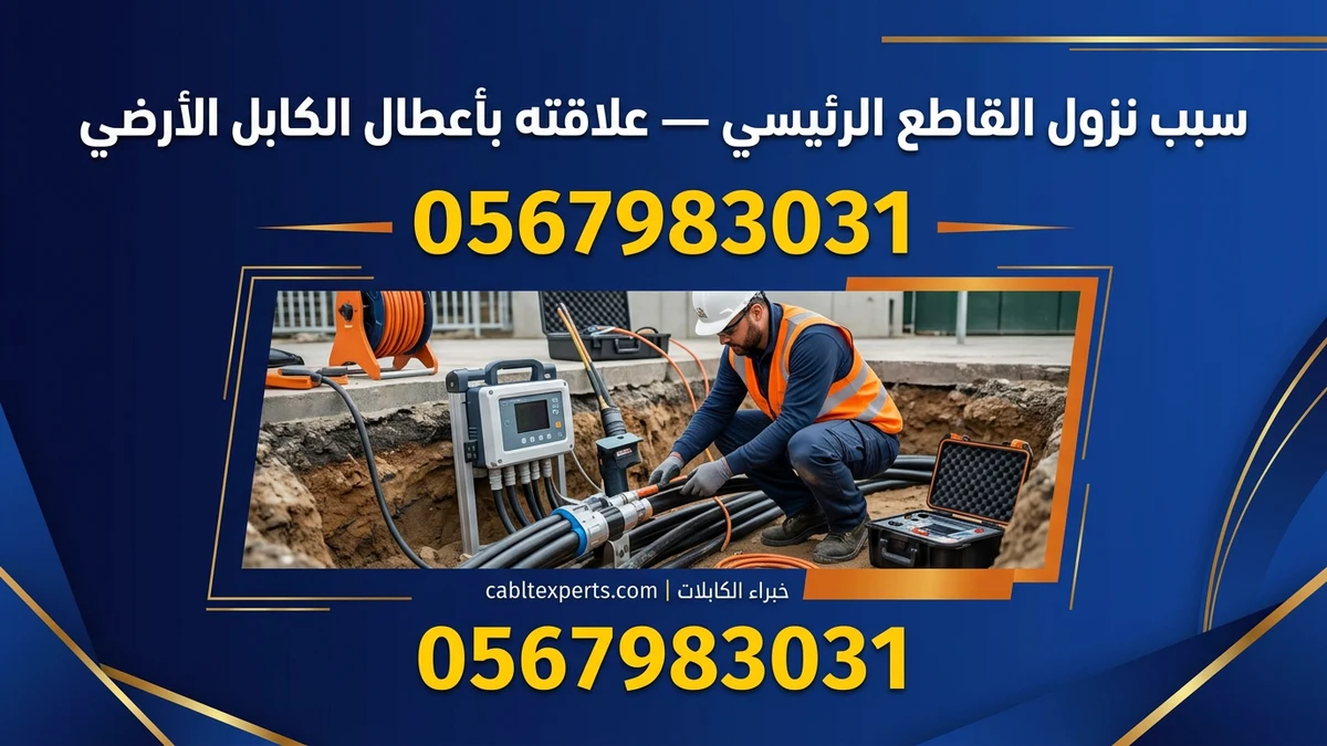 سبب نزول القاطع الرئيسي — علاقته بأعطال الكابل الأرضي