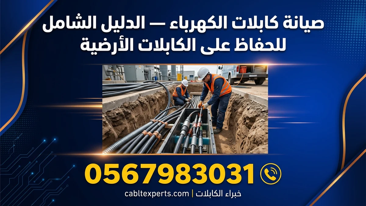 صيانة كابلات الكهرباء — الدليل الشامل للحفاظ على الكابلات الأرضية