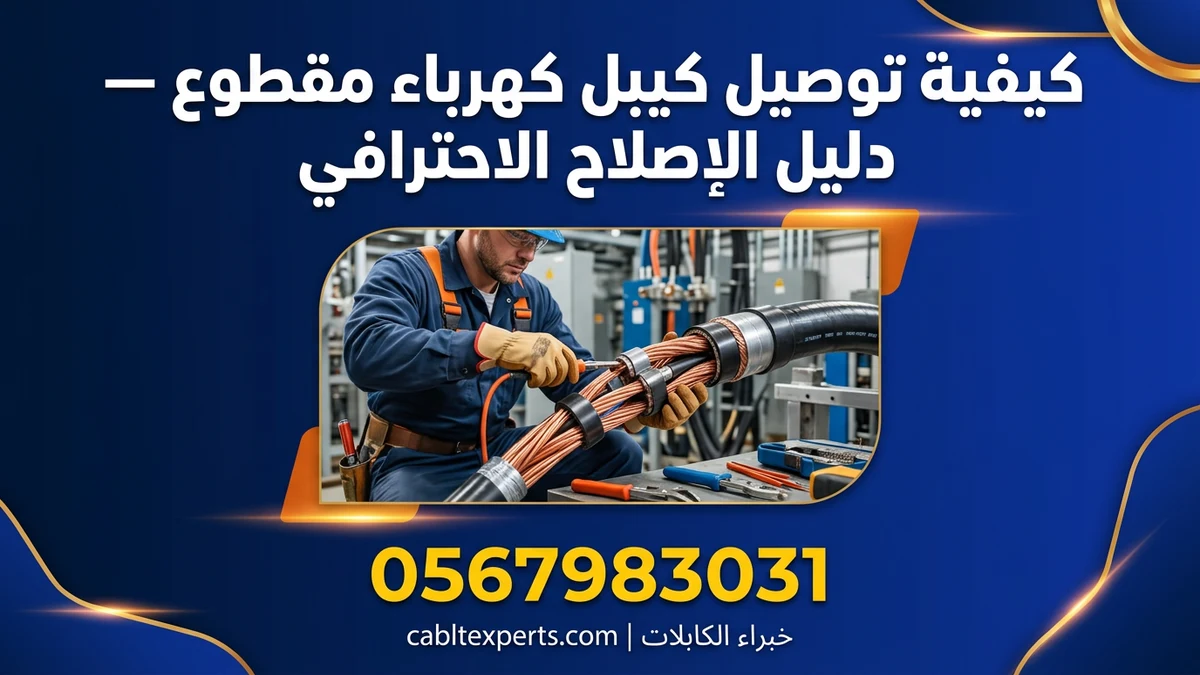 كيفية توصيل كيبل كهرباء مقطوع — دليل الإصلاح الاحترافي