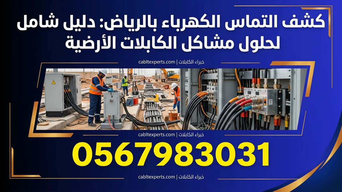 كشف التماس الكهرباء بالرياض: دليل شامل لحلول مشاكل الكابلات الأرضية