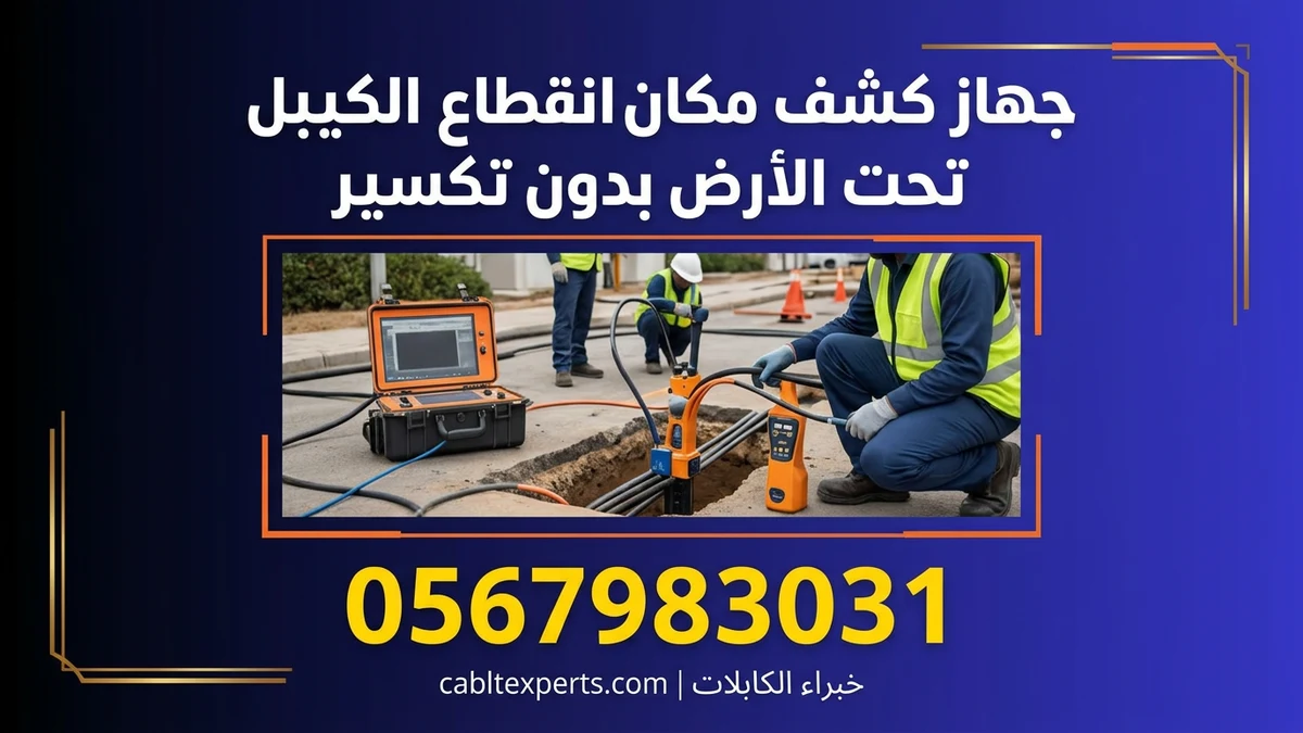جهاز كشف مكان انقطاع الكيبل تحت الأرض بدون تكسير