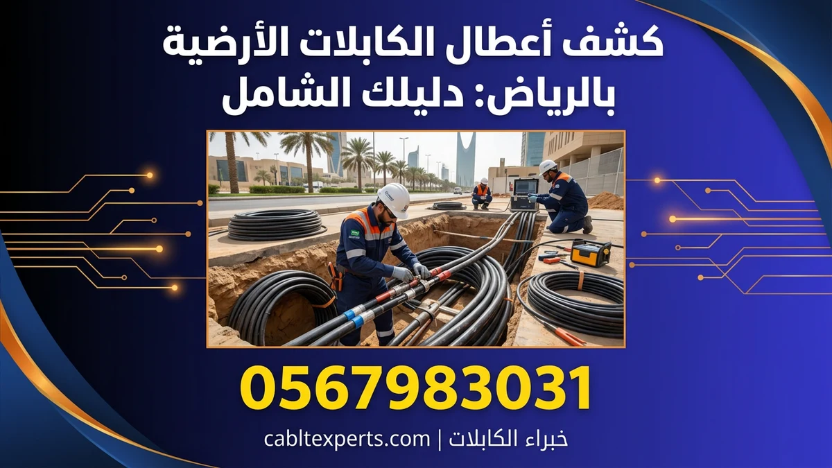 كشف أعطال الكابلات الأرضية بالرياض: دليلك الشامل